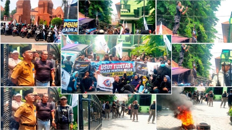 Audiensi Dinilai "Dongeng", Massa Barata Persada Layangkan Ultimatum ke Disdikbud Sidoarjo