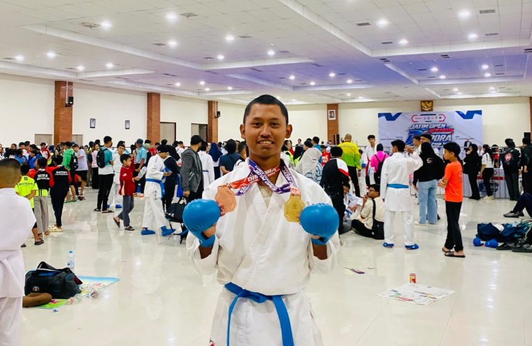 Borong 5 Medali di Kejuaraan Karate Jatim Open Kadispora II 2026, Danrem Erwin Apresiasi Prestasi