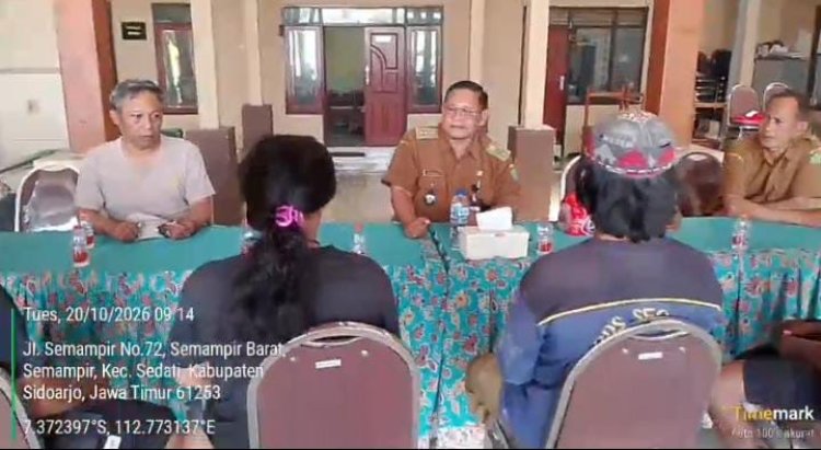 Kades Semampir Lukman Mualim Gelar Briefing, Siapkan Normalisasi Saluran Air hingga Perbatasan Desa Pabean
