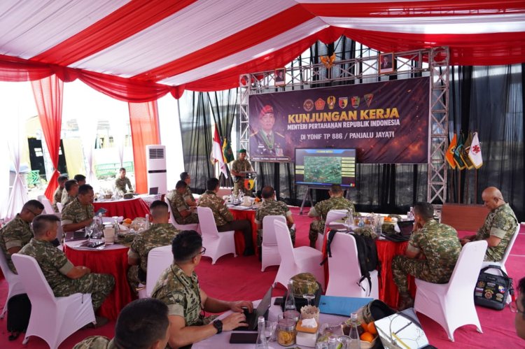 Kodam V/Brawijaya Dukung Kunjungan Menhan RI, Tinjau Progres Pembangunan Yonif TP 886/PJ