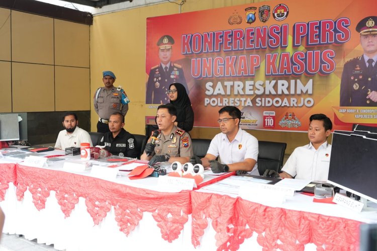 Polresta Sidoarjo Ungkap Penipuan Online Libatkan WNA Vietnam